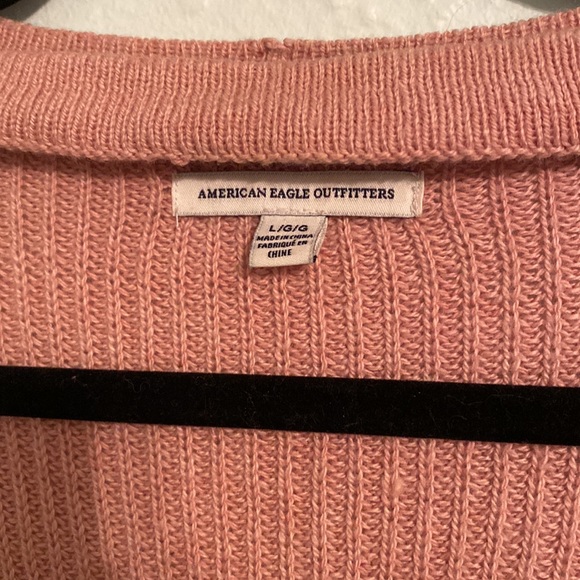 Pink American Eagle Open Chest Sweater - Picture 2 of 4